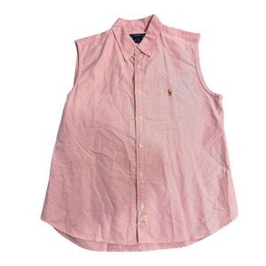 Polo by Ralph Lauren Pink Sleeveless Blouse